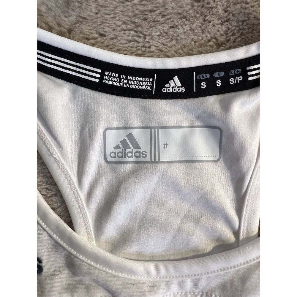Adidas Women's Climacool Compression Tank Top White Standard Size S Sleeveless - Picture 3 of 8